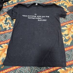 Navy Graphic T-Shirt with Quote